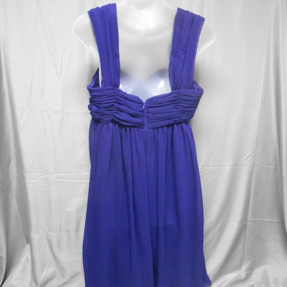 London Style Nights purple knee length dress 10 - Picture 3 of 5